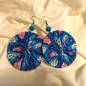 Fabric Statement Earrings